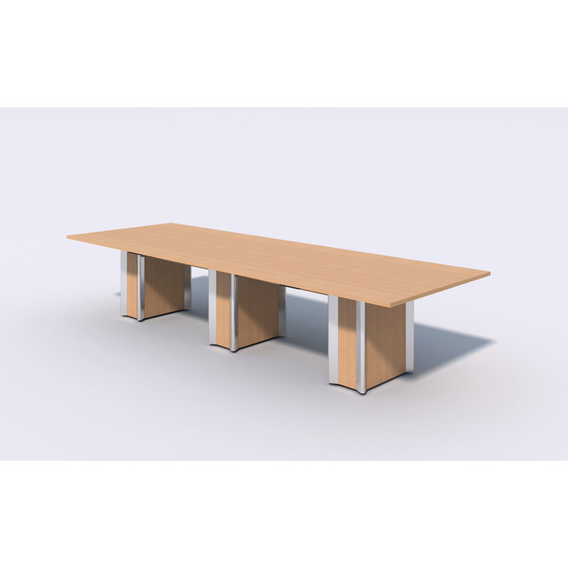 120'' Rectangle Conference Table, Castle Oak