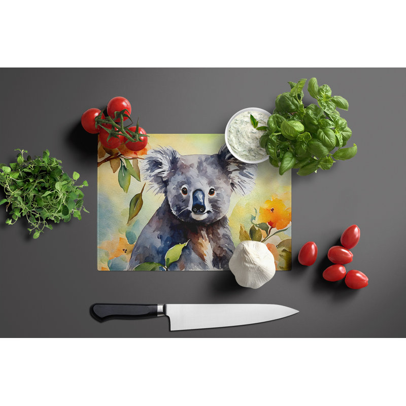 Koala Glass Cutting Board Large