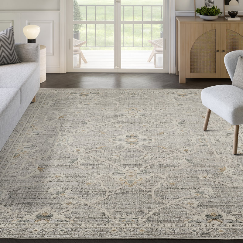 Tapis gris ardoise Abani Rugs, Rectangle 4pi x 6 pi