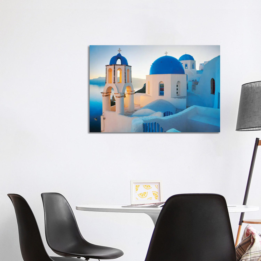 Oia Sunrise, Santorini, Greece II by Jim Nilsen - Wrapped Canvas Print