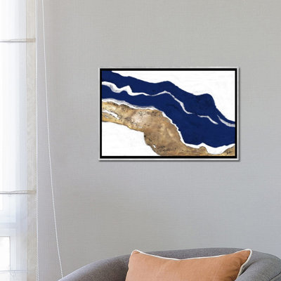 " Navy And Gold Tierra I " by Patricia Pinto