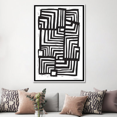 Déplacement de lignes - Impression d'art graphique