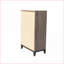 Commodes et amp; Armoire de rangement à 5 tiroirs avec garde-robe gris rustique | Gris | Panneau de particules et panneau de fibres à densité moyenne, bois massif
