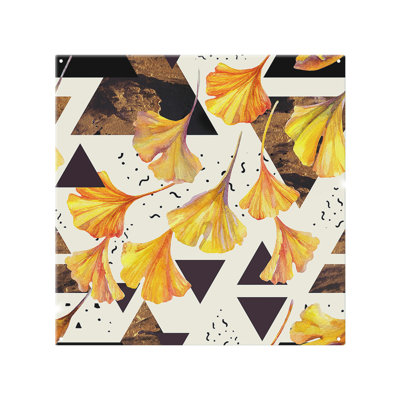 Flowers And Triangles Splash Back