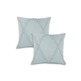 Domnique Square_Ox Bay Hand Woven Diamond Cotton Pillow