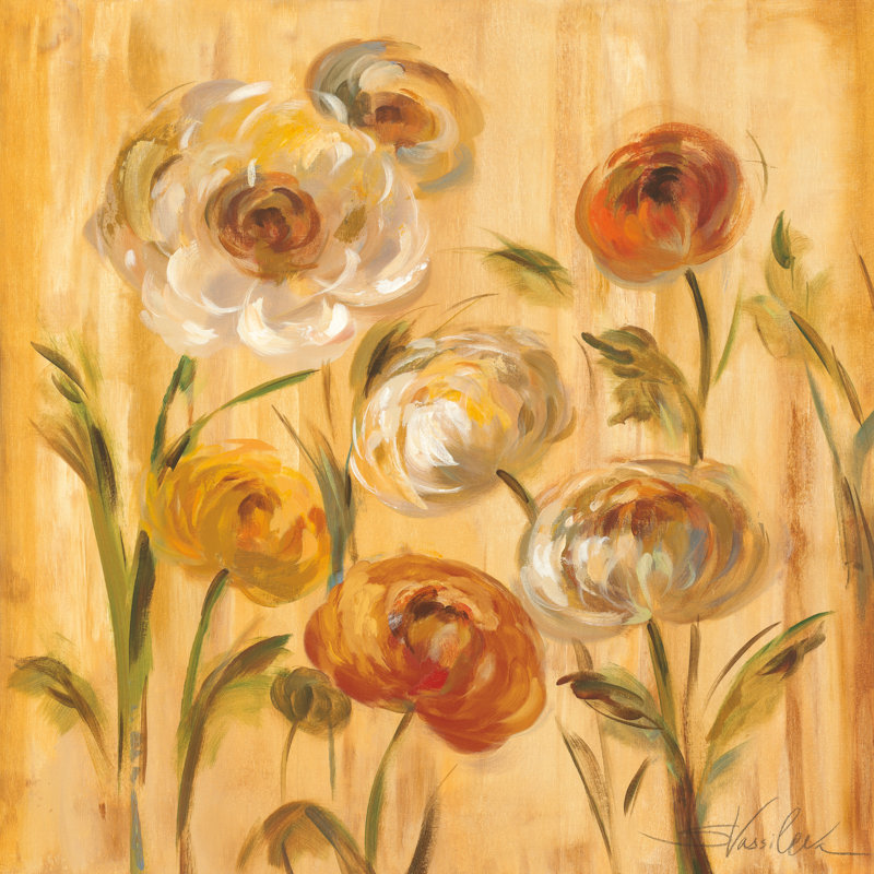 Sunshine Mums I by Silvia Vassileva - Wrapped Canvas Painting, 51cm H x 51cm W x 3.8cm D