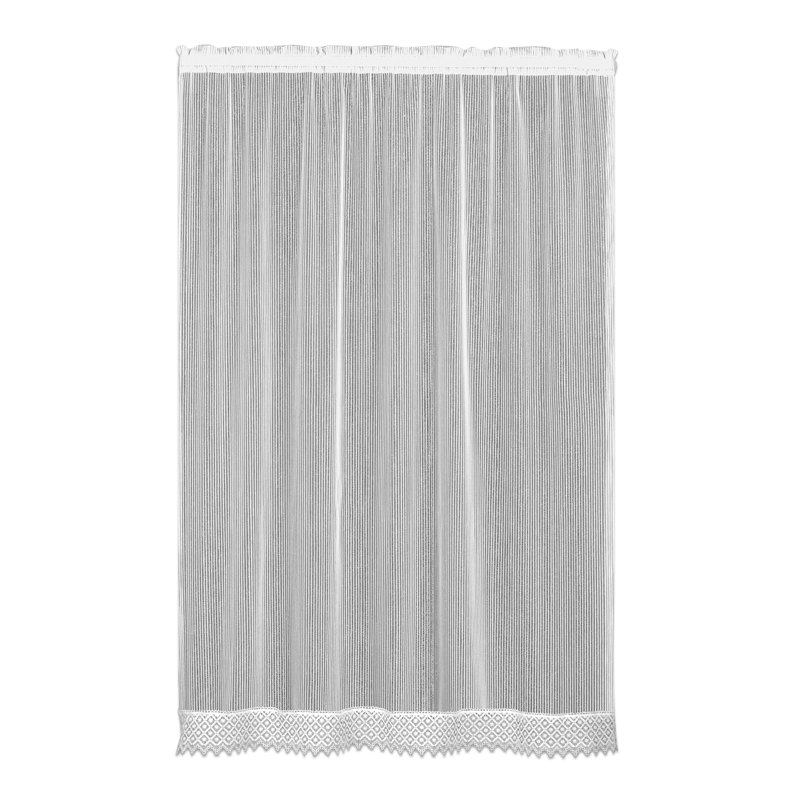 Panneau de rideau simple semi-diaphane avec passe-tringle Arles, Écru, l 48 po x L 63 po