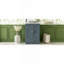 Meuble-lavabo 24 po avec lavabo intégré en céramique, meuble-lavabo à 2 portes, 1 tiroir basculant et meuble-lavabo simple pour salle de bain de petite et moyenne taille, bleu-1211905738