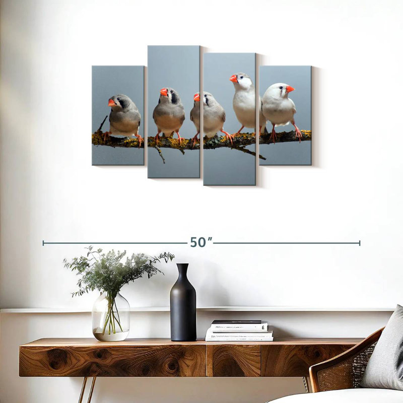 Five Zebra Finches