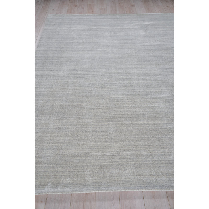 Sanctuary Striped Area Rug in Light Silver, Rectangle 14' x 18'
