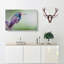 Broad-Billed Hummingbird in Abstract - Wrapped Canvas-55314463