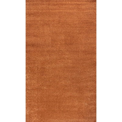 Antto Haze Solid Low-Pile Orange Rug