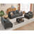 Berlinde 89" Upholstered 3 Seater Sofa-1844575868