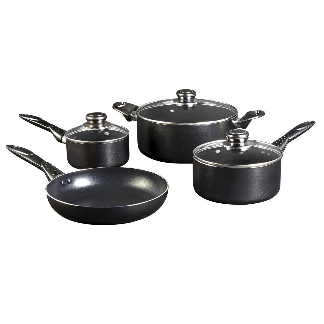 Basic Essentials 7PC Non-Stick Aluminum Cookware Set Basic Essentials