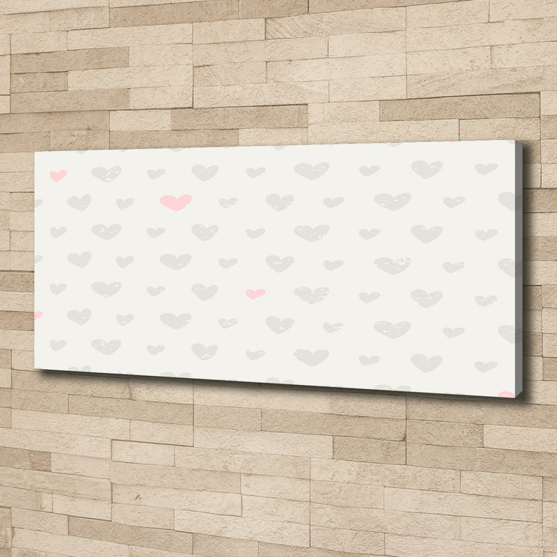 Hearts Background - No Frame Print on Canvas