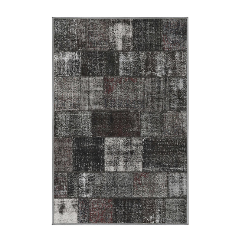 Tapis noir/gris, Rectangle 8 pi x 12 pi