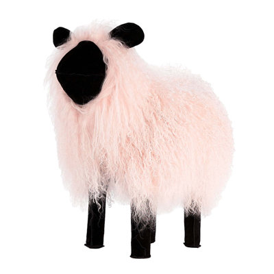 Handmade Tibetan Lamb Sheep Figurine by Outpost Original