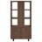 Plasencia 71-Inch 3-Shelf Cabinet Bookcase Walnut