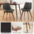 19.29 " H Tufted Faux Leather Upholstered Beech Solid Wood and Metal Swivel Side Chair-1050281700
