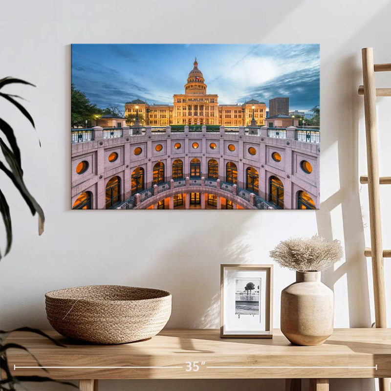 Texas State Capitol Before Dark, 16" H x 24" W