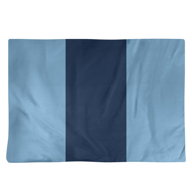 Récapitulatif de 18 po North Carolina, Bleu bébé / Bleu marine moyen, Sergé de coton