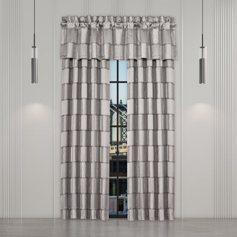 Brando 95" Window Panel Pair, Charcoal, 95"