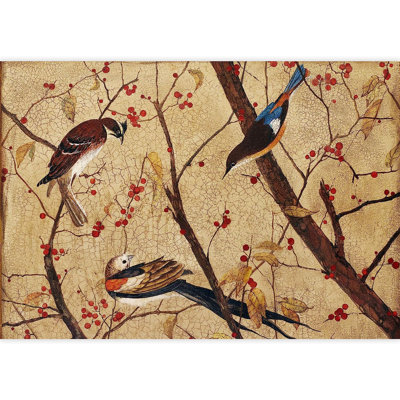 Murale oiseaux sur branches