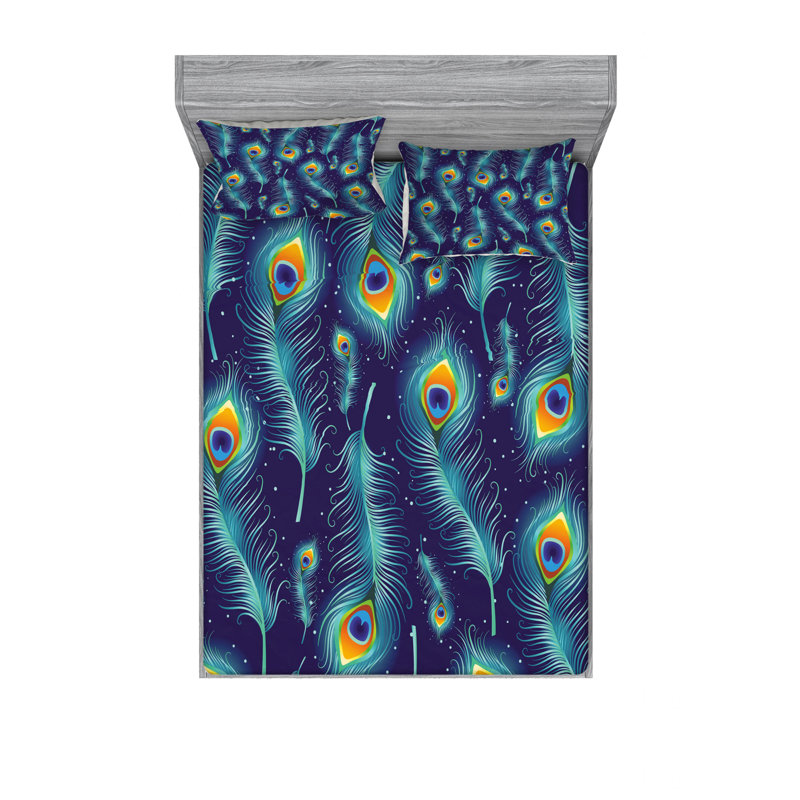 Microfiber Sheet Set, Queen Sheet Set with Fitted Sheet