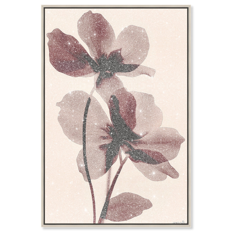 Crimson Coastline I Canvas Abstract Print by Oliver Gal, Black Frame, 10 x 15, Silver Frame, 31"H x 21"W