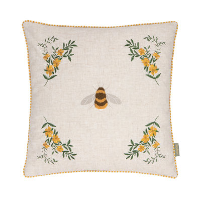 Asraa Square Throw Pillow Cover