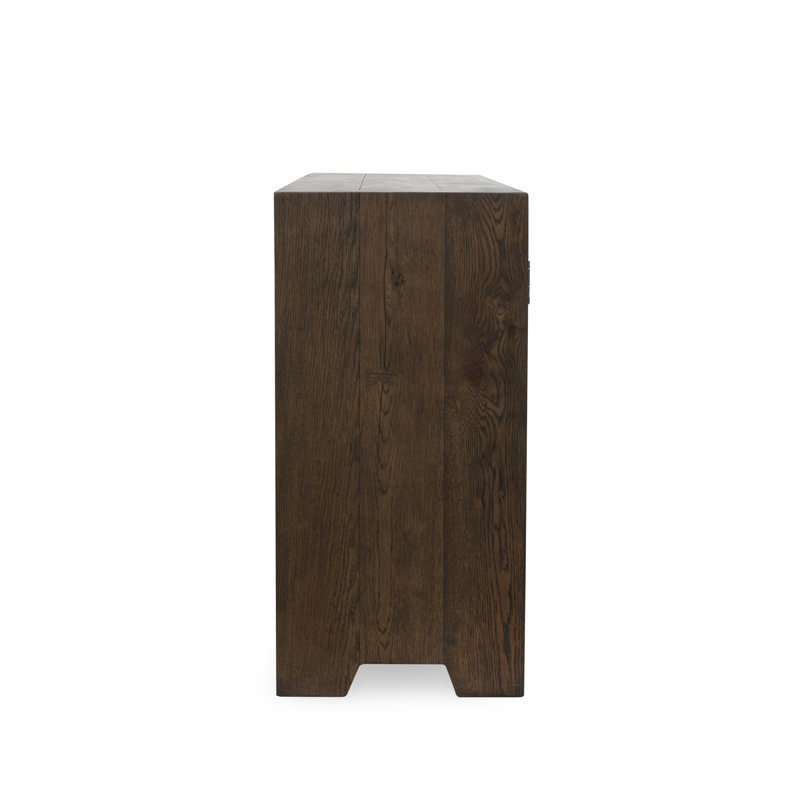 Troy 72" Reclaimed Oak Wood Buffet Sideboard In Brown