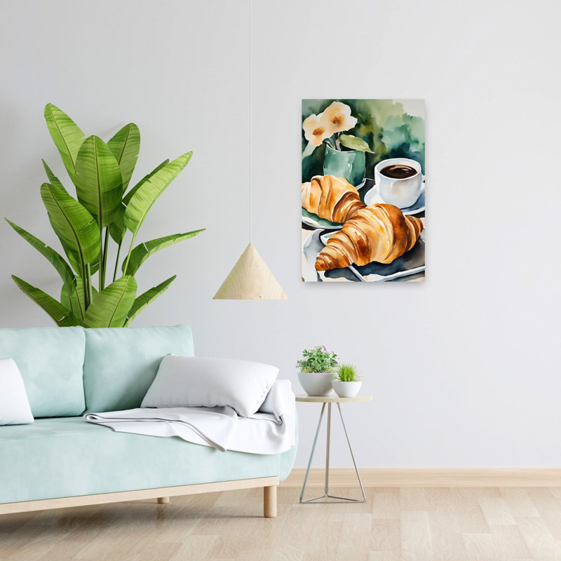 Art contemporain, art rétro paisible, H 24 po x l 16 po