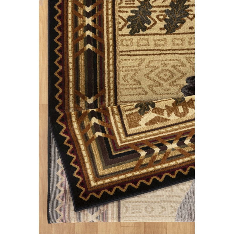 Tapis noir Nature's Nest, Rectangulaire 2 pi x 3 pi