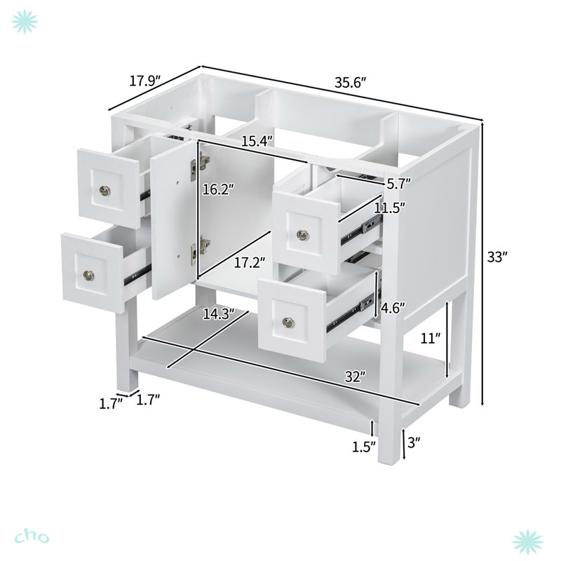 Meuble-lavabo 36 po sans lavabo