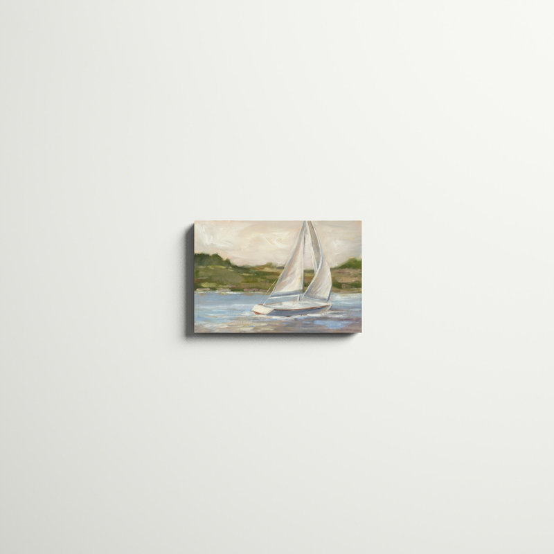 «Off the Coast II», peinture sur toile, H 12 po x l 18 po