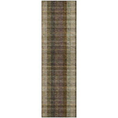 Premium Machine Washable Prisco Brown Rug