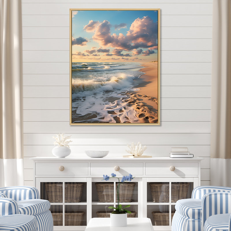 «Beach Photo Coastal Harmony II», reproductions d'art mural nautique et plage, H 20 po x l 12 po x P 1 po