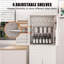 Buffet blanc durable avec 3 tiroirs et 2 compartiments de rangement, parfait pour l'organisation de la cuisine et de la salle à manger.