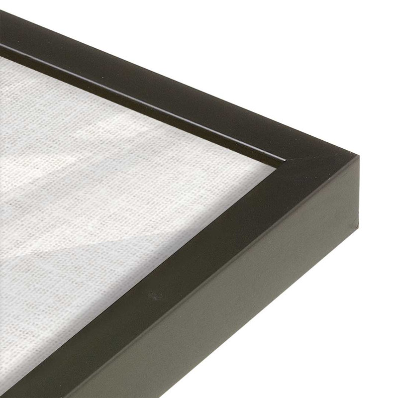 «Fall Teacup» par Nicole DeCamp, reproduction d'art, Noir, L 36 x H 36, Impression encadrée