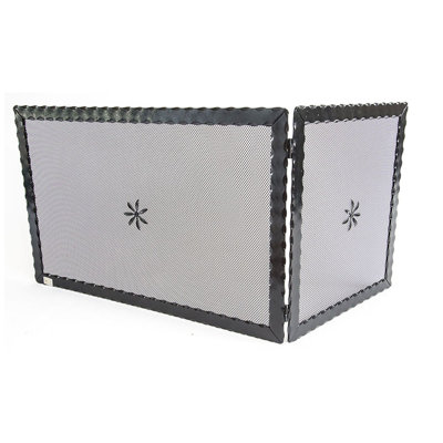 Lutie 2 Panel Iron Fireplace Screen