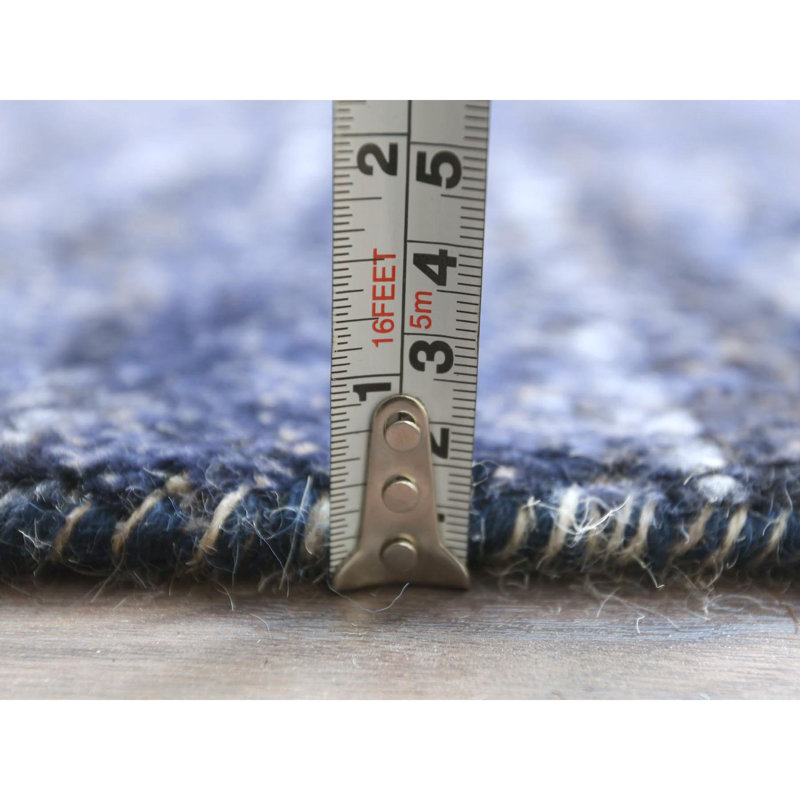 Traeshaun One-of-a-Kind 9' X 12'5" New Age Wool Area Rug Blue