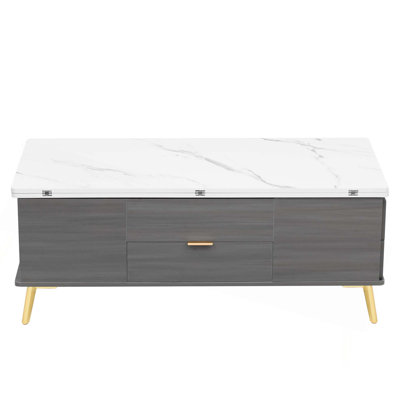 Table basse à plateau relevable moderne avec tiroirs Modern