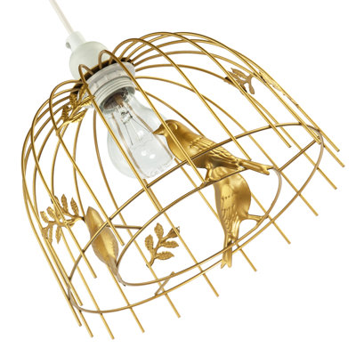 16cm H Metal Novelty Pendant Shade ( No Direct Attachment Method ) in Gold