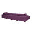 Canapé modulaire réversible de 144 po avec repose-pieds Andreco-1890602252