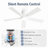 Cissline 46" 5 - Blade Sleek and Modern White Ceiling Fan With Led Lights, Controled With Remote Control Or App-1399904790-1399904793