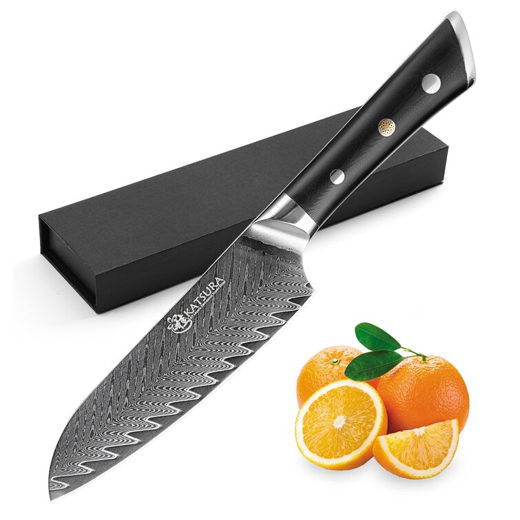 Mercer Culinary Premium Grade Super Steel 7-Inch Santoku and 3.5-Inch  Paring Knife Set, G10 Handles