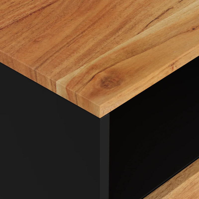 Grenard 13'' W Nightstand, Brown/Black