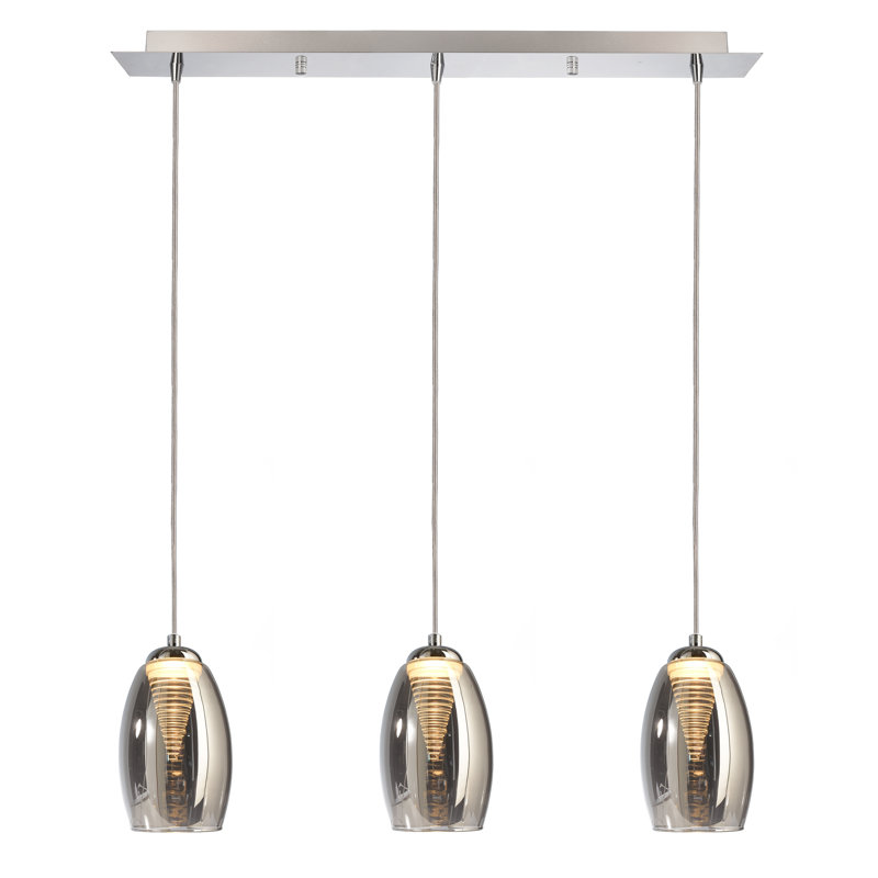 Electra 3 - Light Silver LED Kitchen Island Pendant