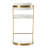 Chavez - Pleather + Gold Counter Stool-343300190
