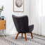- Fauteuil d'appoint en velours gris apaisant-128054491
